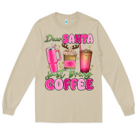 Mushroom dear santa just bring coffee Long Sleeve Tee - MaliasSmallBusiness