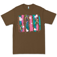 Cacao v.d turquoise leopard and flowers  brushstrokes Premium Tee - AdoDesignShop