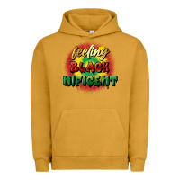 Pigment Peanut Butter feeling blacknificent Urban Hoodie - FaDigitalArtStudio