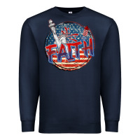 Navy faith usa Premium Sweatshirt - CowGirlArtShop