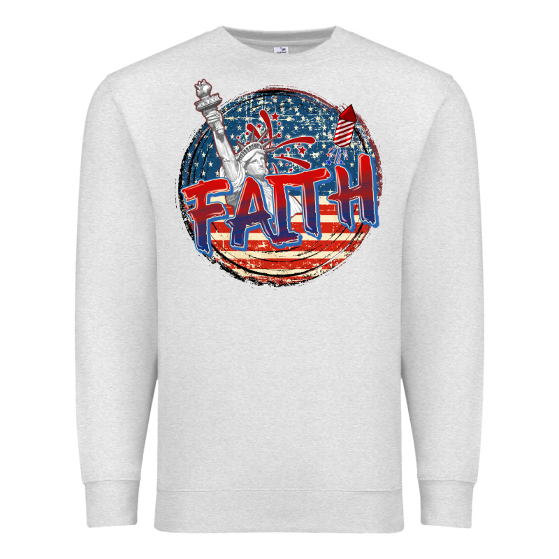 Faith Usa Premium Sweatshirt by CowGirlArtShop | Teevron
