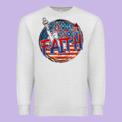 Faith Usa Premium Sweatshirt Designed By Cowgirlartshop