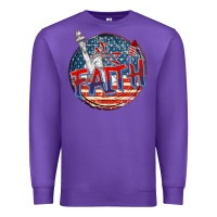 Purple faith usa Premium Sweatshirt - CowGirlArtShop