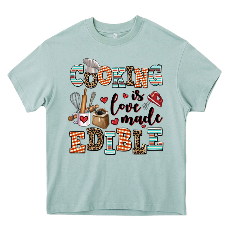 Cooking Is Love Made Edible Heavy Core Tee by AdoDesignShop | Teevron
