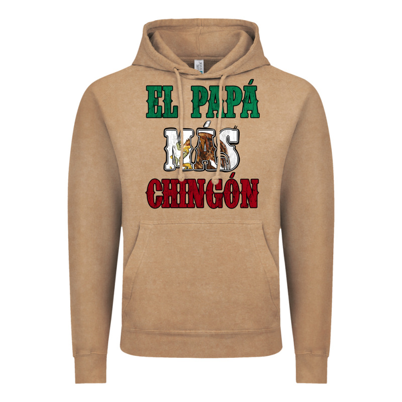El Papa Mas Chingon Mexican Flag Vintage Hoodie by Jasminsmagicworld | Teevron