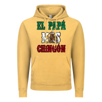 Vintage Mustard El Papa Mas Chingon Mexican Flag Vintage Hoodie - Jasminsmagicworld