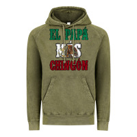 Vintage Olive El Papa Mas Chingon Mexican Flag Vintage Hoodie - Jasminsmagicworld