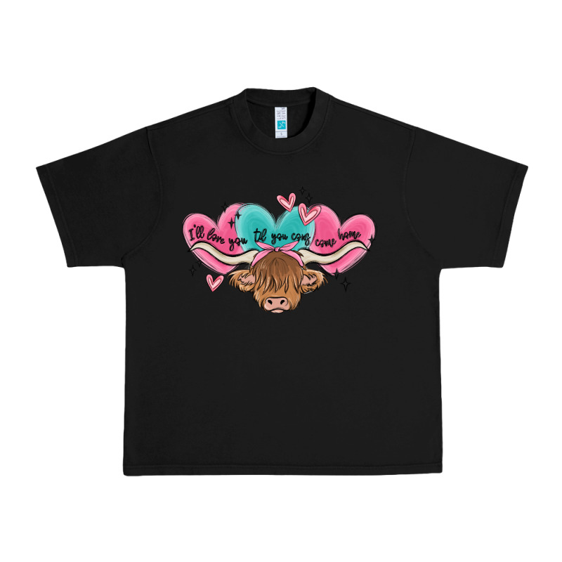 Western Cow And Heart Urban Heavy Tee by MaliasSmallBusiness | Teevron