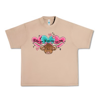 Burro western cow and heart Urban Heavy Tee - MaliasSmallBusiness