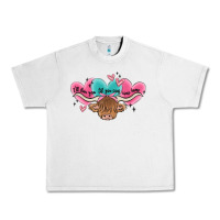 Lunar Rock western cow and heart Urban Heavy Tee - MaliasSmallBusiness