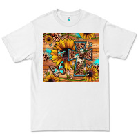 White cross sunflower butterfly Premium Tee - JahusDesignShop