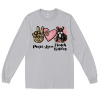 Moon Dust peace love french bulldog Long Sleeve Tee - JahusDesignShop