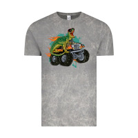 Cloud Rock monster truck and t rex dinosaur Vintage Tee - MaliasSmallBusiness