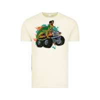 Vintage Arctic monster truck and t rex dinosaur Vintage Tee - MaliasSmallBusiness