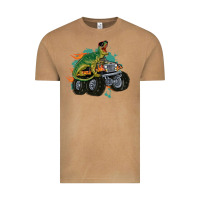 Vintage Camel monster truck and t rex dinosaur Vintage Tee - MaliasSmallBusiness