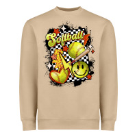 Mushroom vintage softball Heavyweight Sweatshirt - MaliasSmallBusiness