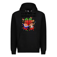 Black its fine were fine everything is fine Premium Hoodie - CowGirlArtShop