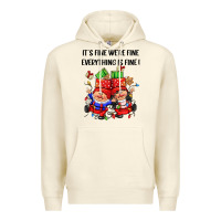 Sandshell its fine were fine everything is fine Premium Hoodie - CowGirlArtShop