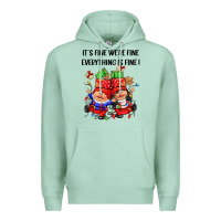 Seafoam its fine were fine everything is fine Premium Hoodie - CowGirlArtShop