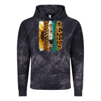 Cloud Black Leopard Sunflower Brush Strokes Vintage Hoodie - Jasminsmagicworld