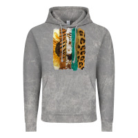 Cloud Rock Leopard Sunflower Brush Strokes Vintage Hoodie - Jasminsmagicworld