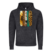 Vintage Black Leopard Sunflower Brush Strokes Vintage Hoodie - Jasminsmagicworld