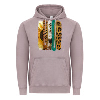 Vintage Zinc Leopard Sunflower Brush Strokes Vintage Hoodie - Jasminsmagicworld