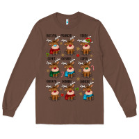 Chestnut christmas reindeers Long Sleeve Tee - MaliasSmallBusiness