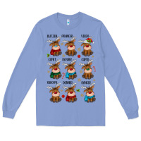 Colony Blue christmas reindeers Long Sleeve Tee - MaliasSmallBusiness