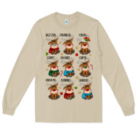 Mushroom christmas reindeers Long Sleeve Tee - MaliasSmallBusiness