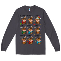 Smoke christmas reindeers Long Sleeve Tee - MaliasSmallBusiness