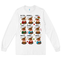 White christmas reindeers Long Sleeve Tee - MaliasSmallBusiness