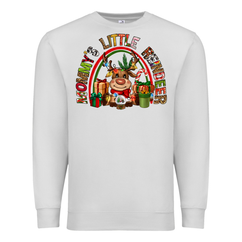 Mommys Little Reindeer Christmas Premium Sweatshirt by CowGirlArtShop | Teevron