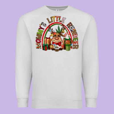Mommys Little Reindeer Christmas Premium Sweatshirt Designed By Cowgirlartshop