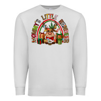 Dove Grey mommys little reindeer christmas Premium Sweatshirt - CowGirlArtShop