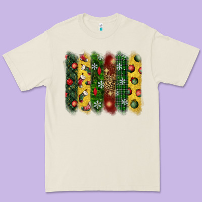 Christmas Brushstroke Premium Tee Designed By Bundleandbundleshop