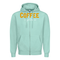 Seafoam Coffee Completes Me Zipper Hoodie - Bettercallsaul