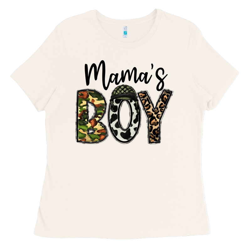 Mama's Boy Ladies Tee by CowhideDigitalArt | Teevron
