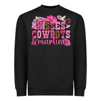 Black kisses cowboys martinis Heavyweight Sweatshirt - NancyCooperArtShop