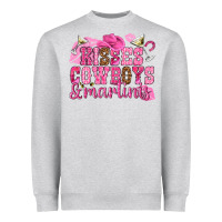 Heather Grey kisses cowboys martinis Heavyweight Sweatshirt - NancyCooperArtShop