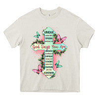 Cream god says you are cross Heavy Core Tee - JahusDesignShop
