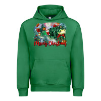 Emerald merry christmas santa polar express Urban Hoodie - FaDigitalArtStudio