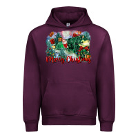Mauve Wine merry christmas santa polar express Urban Hoodie - FaDigitalArtStudio