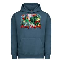 Pigment Midnight Navy merry christmas santa polar express Urban Hoodie - FaDigitalArtStudio