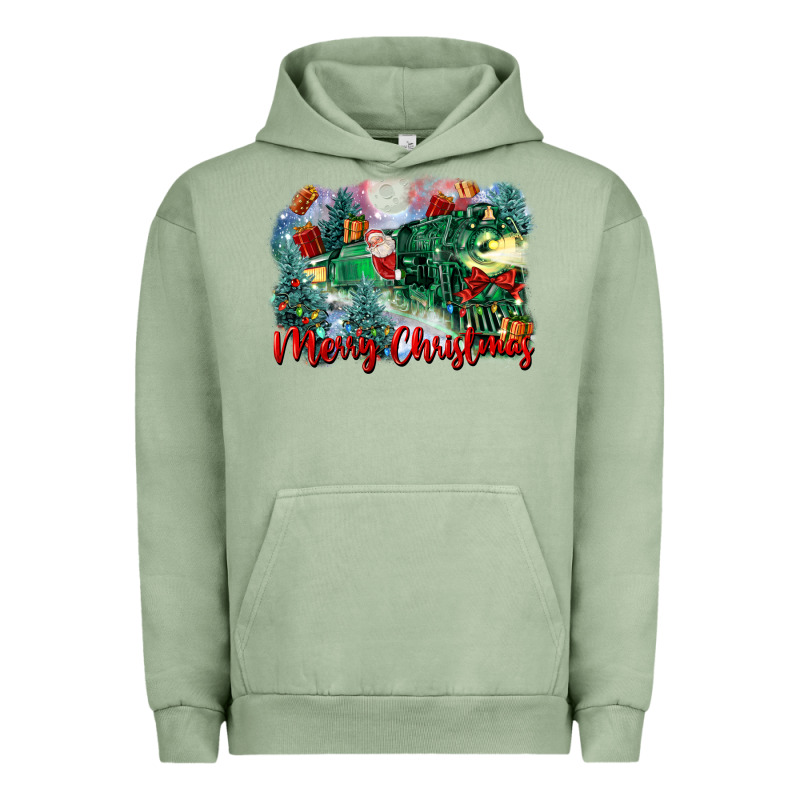 Merry Christmas Santa Polar Express Urban Hoodie by FaDigitalArtStudio | Teevron