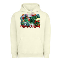 Pigment Pistachio merry christmas santa polar express Urban Hoodie - FaDigitalArtStudio