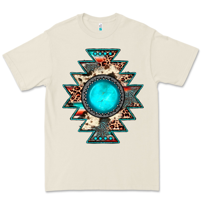 Aztec Leopard Turquoise Gemstone Premium Tee by JahusDesignShop | Teevron