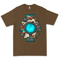 Cacao aztec leopard turquoise gemstone Premium Tee - JahusDesignShop