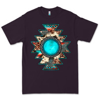 Plum aztec leopard turquoise gemstone Premium Tee - JahusDesignShop