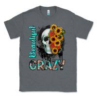Charcoal Heather beautiful crazy skull Classic Tee - JahusDesignShop